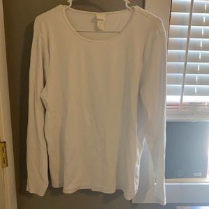 White basic long sleeve